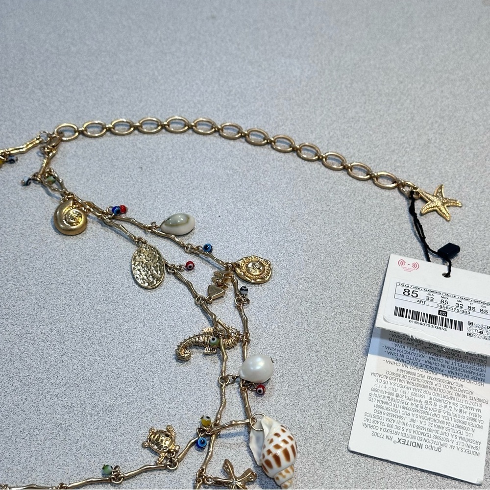 NEW Zara Double Sea Charms Belt - Picture 6 of 7